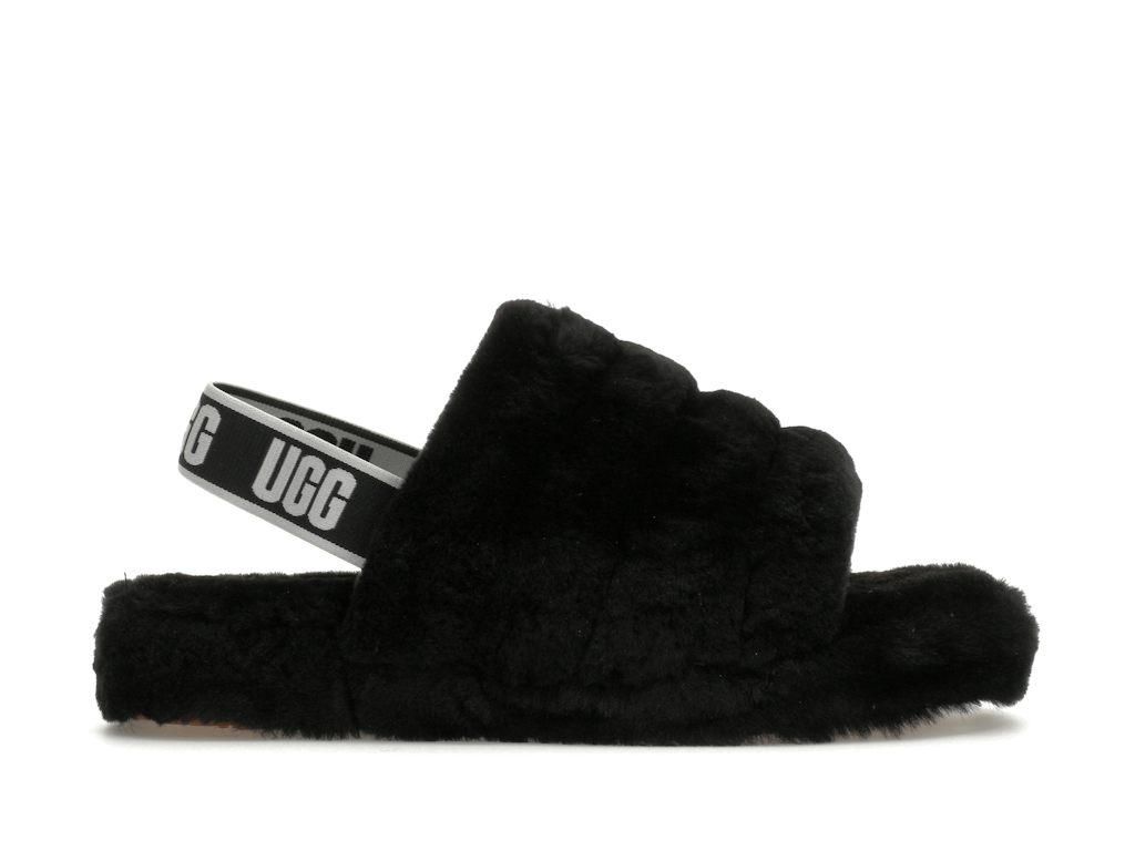UGG Fluff Yeah Slide Black (Kids)